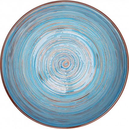 Kommen Swirl blauw Ø22cm (4/set) Kare Design