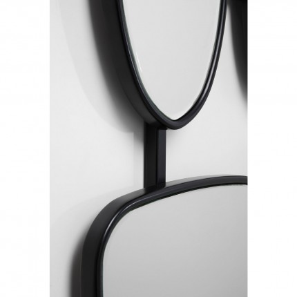Spiegel Nastro zwart 80x114cm Kare Design