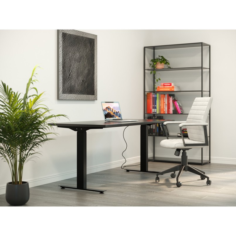 Zwart stalen bureau - Slim - Kare Design