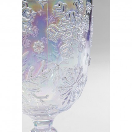 Wine Glass Ice Flowers purple (6/set) Kare Design