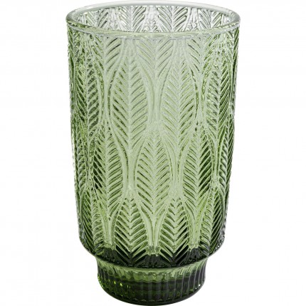 Water Glass Fogli green (6/set) Kare Design