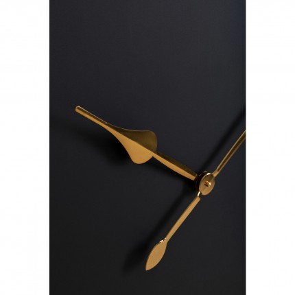 Wall Clock Gamble black and gold Kare Design