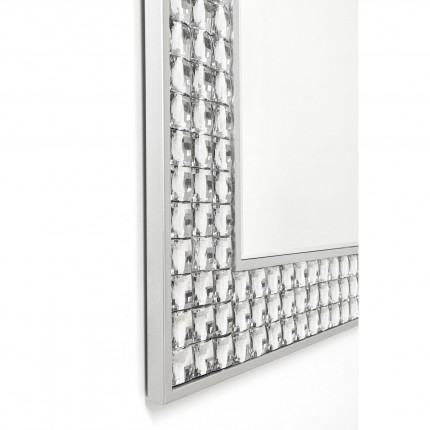 Wall Mirror Crystals silver 100x80cm Kare Design