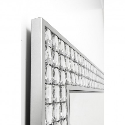Wall Mirror Crystals silver 100x80cm Kare Design