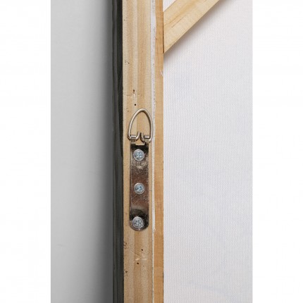 Schilderij Frame Dust 100x100cm blauw Kare Design