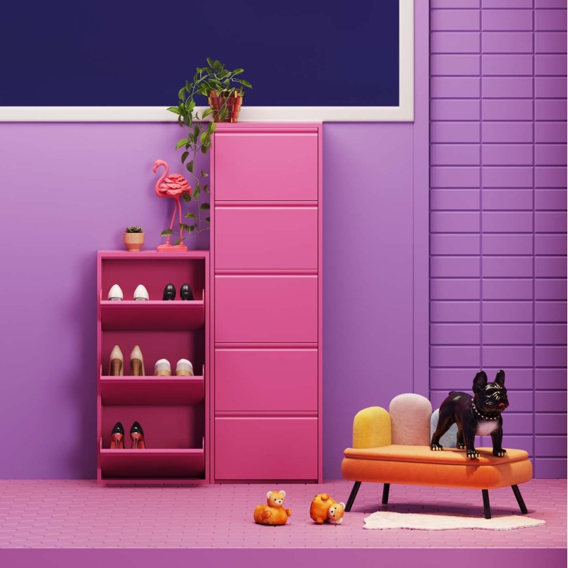 Orange velvet pet bed - Diva - Kare Design