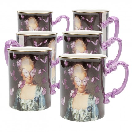 Mug Countess Butterfly (6/Set) Kare Design