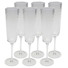 Glazen champagneglazen - Cascata - Kare Design