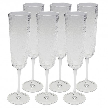 Champagneglazen Cascata (6/Set) Kare Design