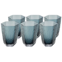 Verres à eau en verre bleu - Cascata - Kare Design