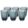 Verres à eau en verre bleu - Cascata - Kare Design