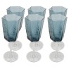 Verres à vin en verre bleu - Cascata - Kare Design