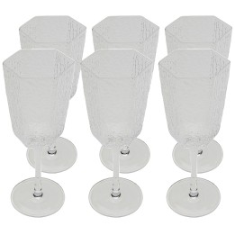 Transparante glazen wijnglazen - Cascata - Kare Design