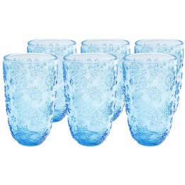 Sneeuwvlok blauwe waterglazen - Ice Flowers - Kare Design