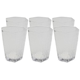 Clear glass water glasses - Cascata - Kare Design