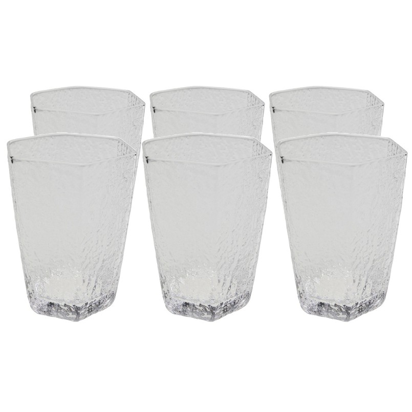 Verres à eau en verre transparent - Cascata - Kare Design