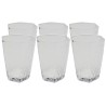 Verres à eau en verre transparent - Cascata - Kare Design
