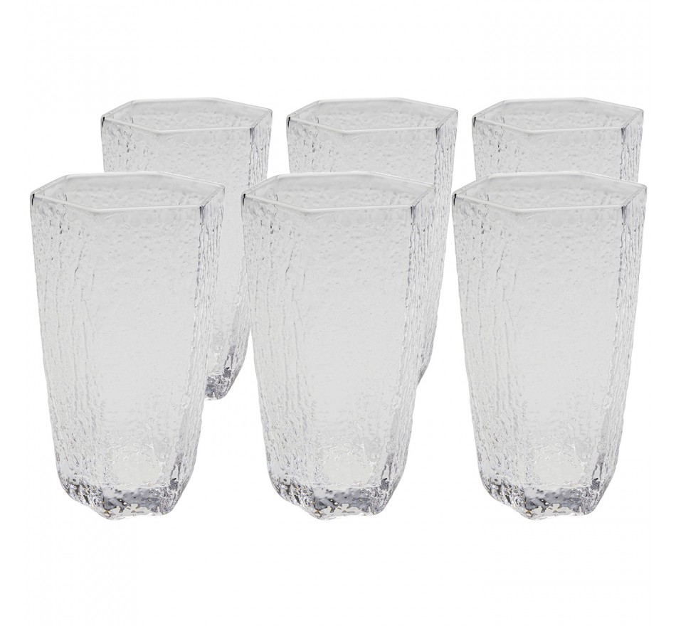 Waterglazen Lang Cascata (6/Set) Kare Design