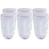 Water glass  6/set- Ice Flowers Colore - Kare Design