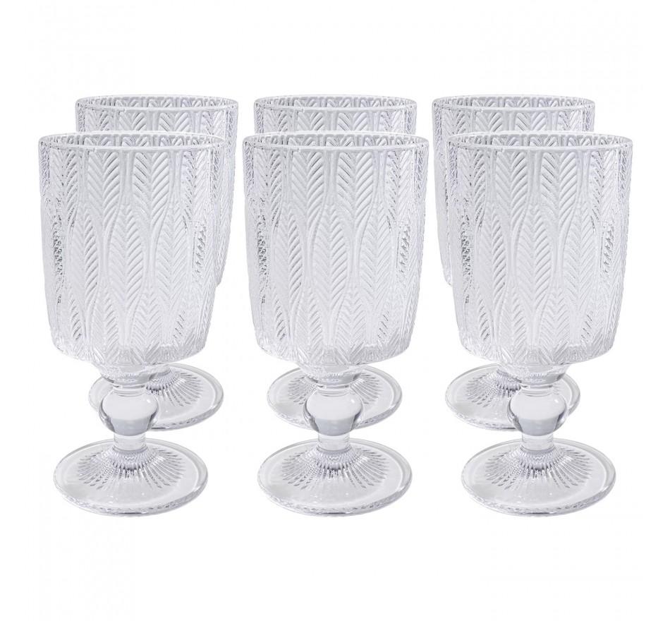 Wijnglazen Fogli (6/set) Kare Design