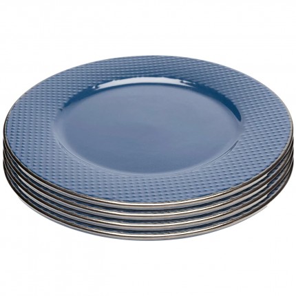 Plate Muse blue Ø20cm (4/Set) Kare Design