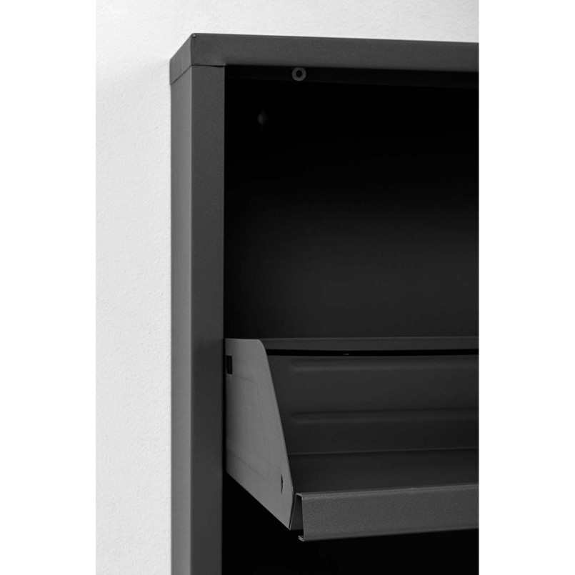 Schoenenkast Caruso 3 laden zwart Kare Design