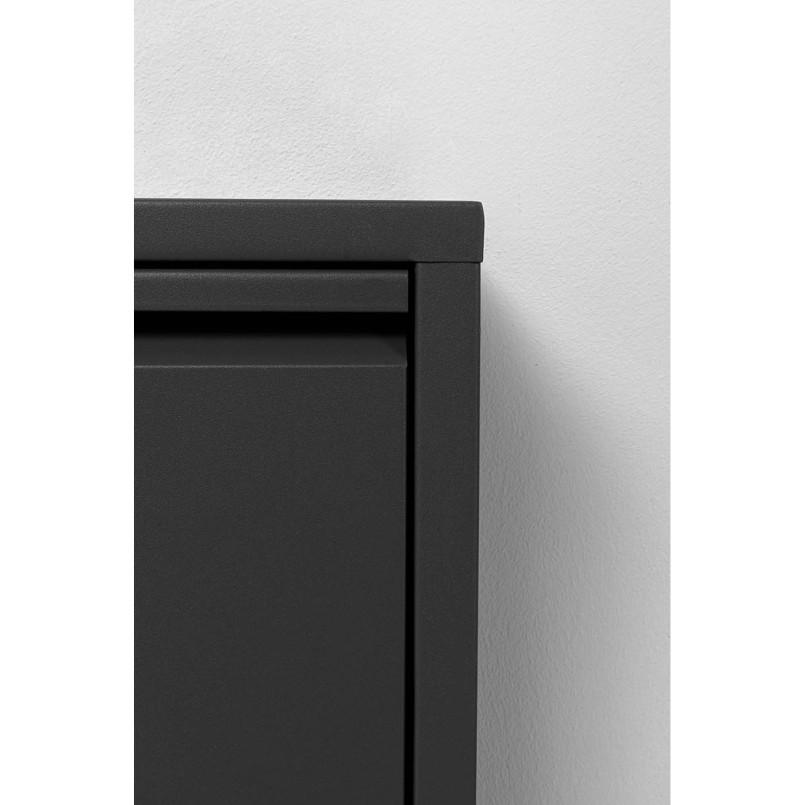 Schoenenkast Caruso 3 laden zwart Kare Design