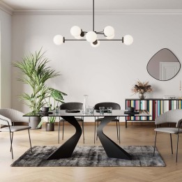 Black design table - Gloria - Kare Design