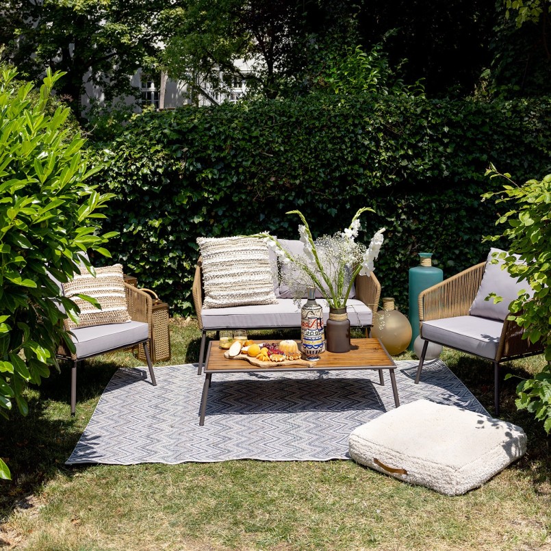 Paarse glazen vaas - Isola - Kare Design