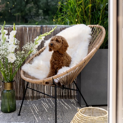 Lambskin Heidi 85x65cm white Kare Design