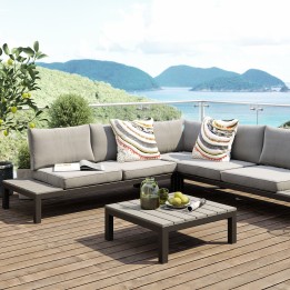 Black and grey garden furniture - Holiday - Kare Design