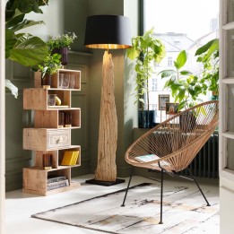 Floated Wood Floor Lamp - Nature Straight - Kare Design