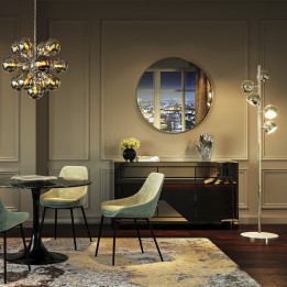 Modern Silver Floor Lamp - Calotta - Kare Design