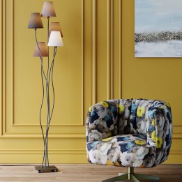 Elegant Brown Floor Lamp - Flexible Mocca - Kare Design