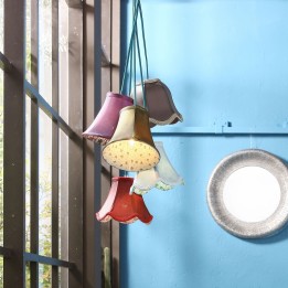 Retro ophanging - Salon bloemen - Kare ontwerp