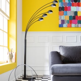 Lampadaire contemporain noir mat - Five Fingers - Kare Design