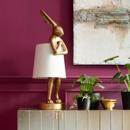 Gouden konijn vloerlamp - Dier - Kare Design