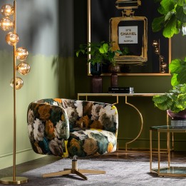 Modern golden floor lamp - Scala Balls - Kare Design