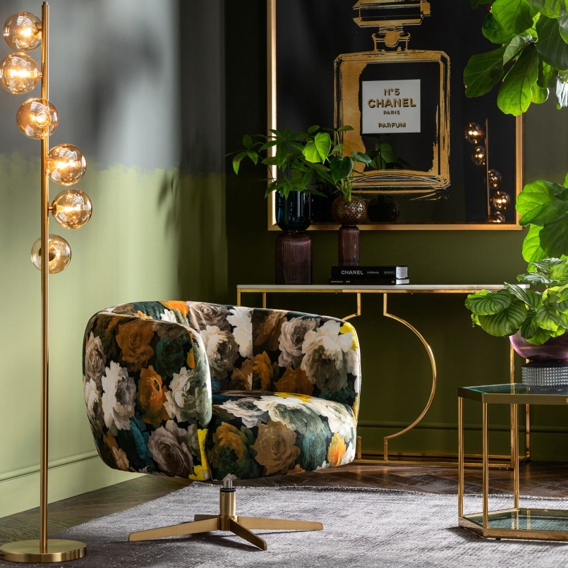 Modern golden floor lamp - Scala Balls - Kare Design