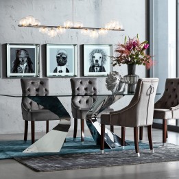 Suspension moderne chromée - Scala Balls - Kare Design
