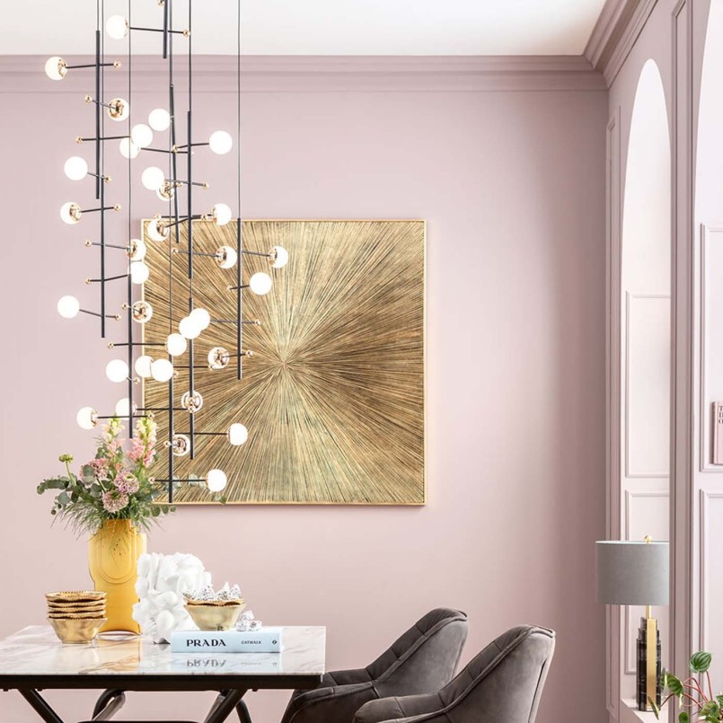 Suspension contemporaine noire - Trapez - Kare Design