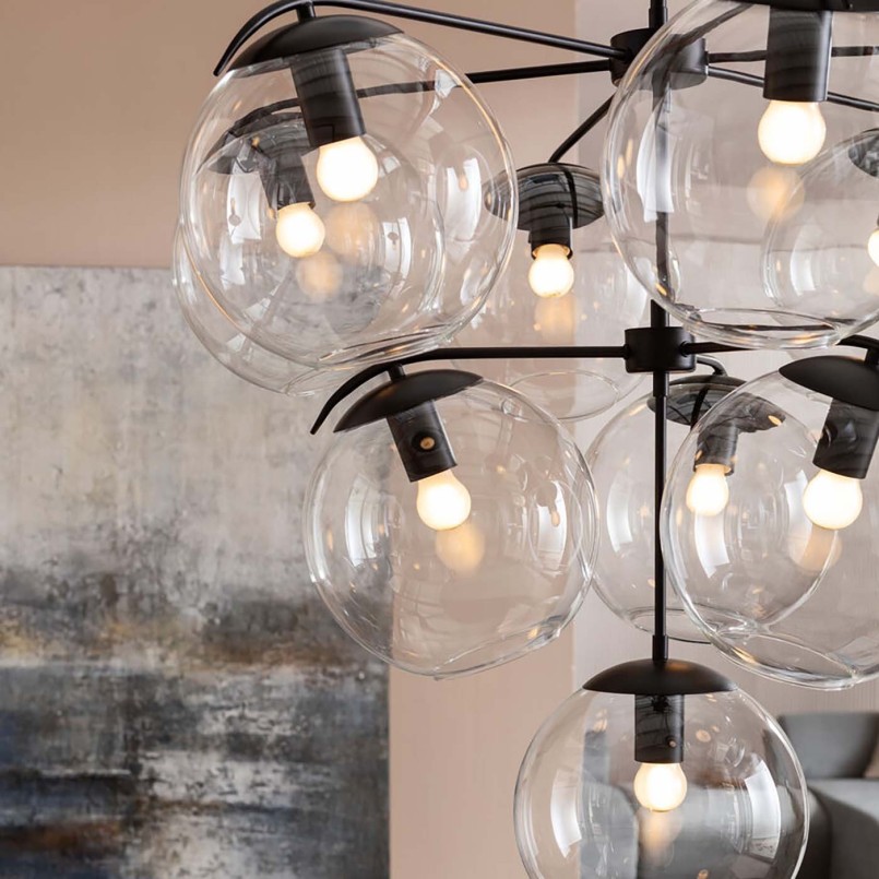 Suspension industrielle noire - Lasmina - Kare Design