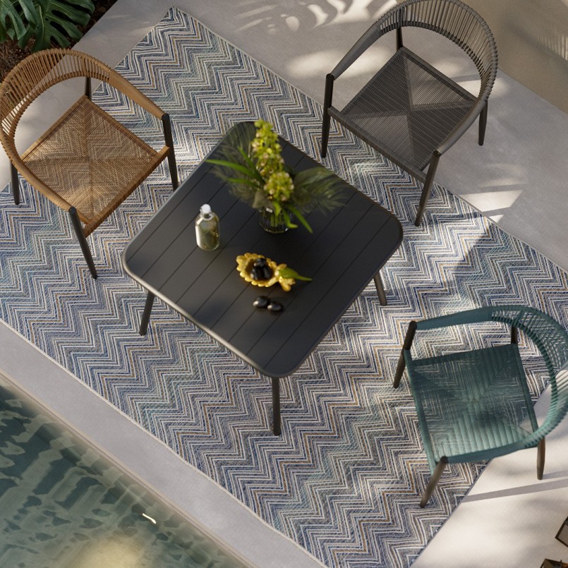 Grijze tuinstoel met armen - Palma - Kare Design