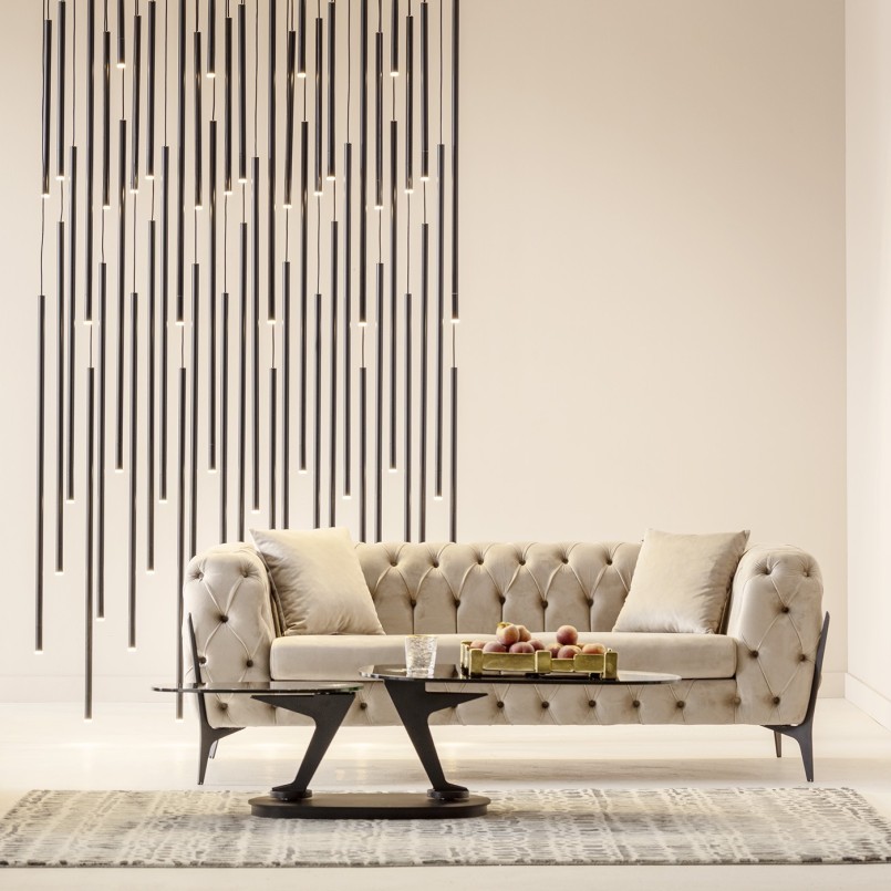Black matte steel suspension - Living Vegas - Kare Design