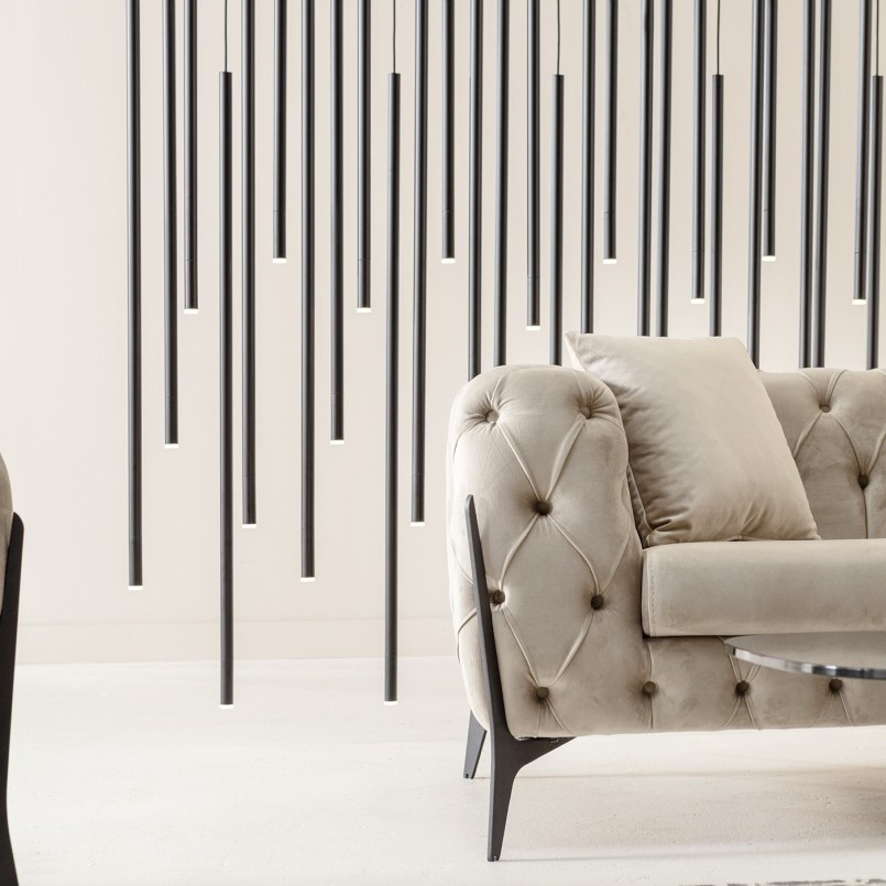 Zwart mat stalen ophanging - Living Vegas - Kare Design