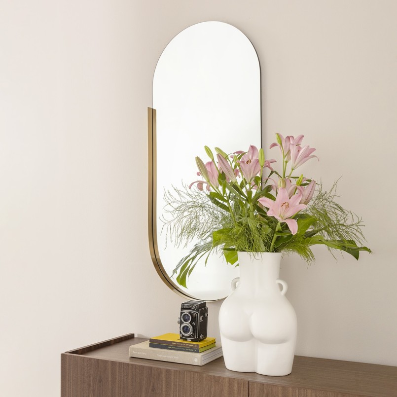 Gouden ovale spiegel - Hipster - Kare Design