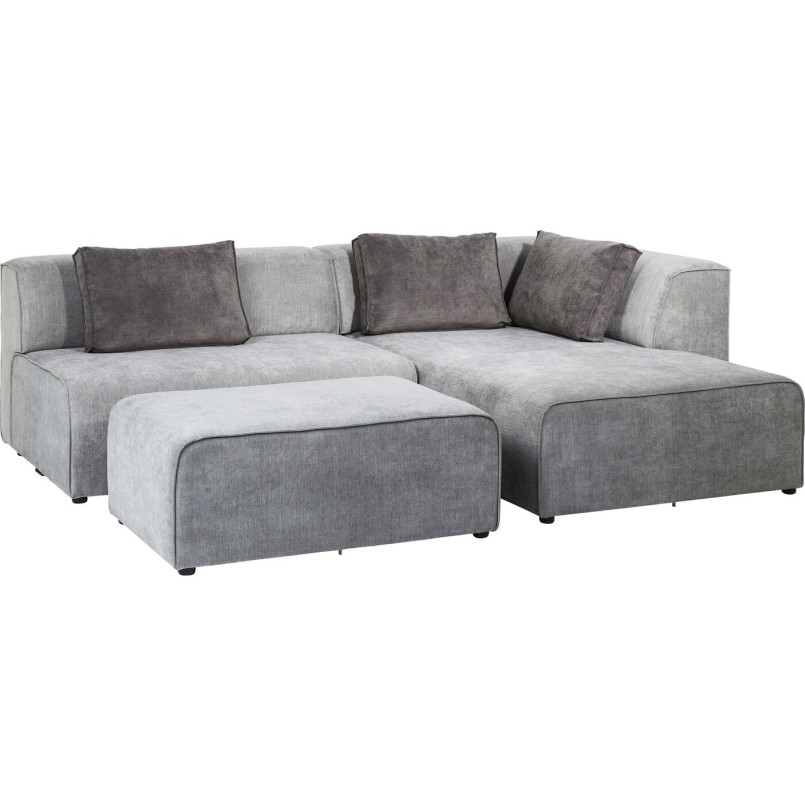 Canapé d'angle contemporain gris - Infinity - Kare Design