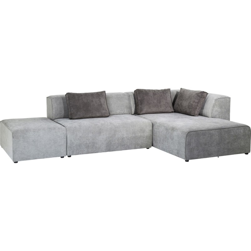 Canapé d'angle contemporain gris - Infinity - Kare Design