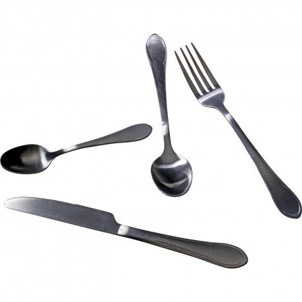 Cutlery Cucina black (16-part) Kare Design