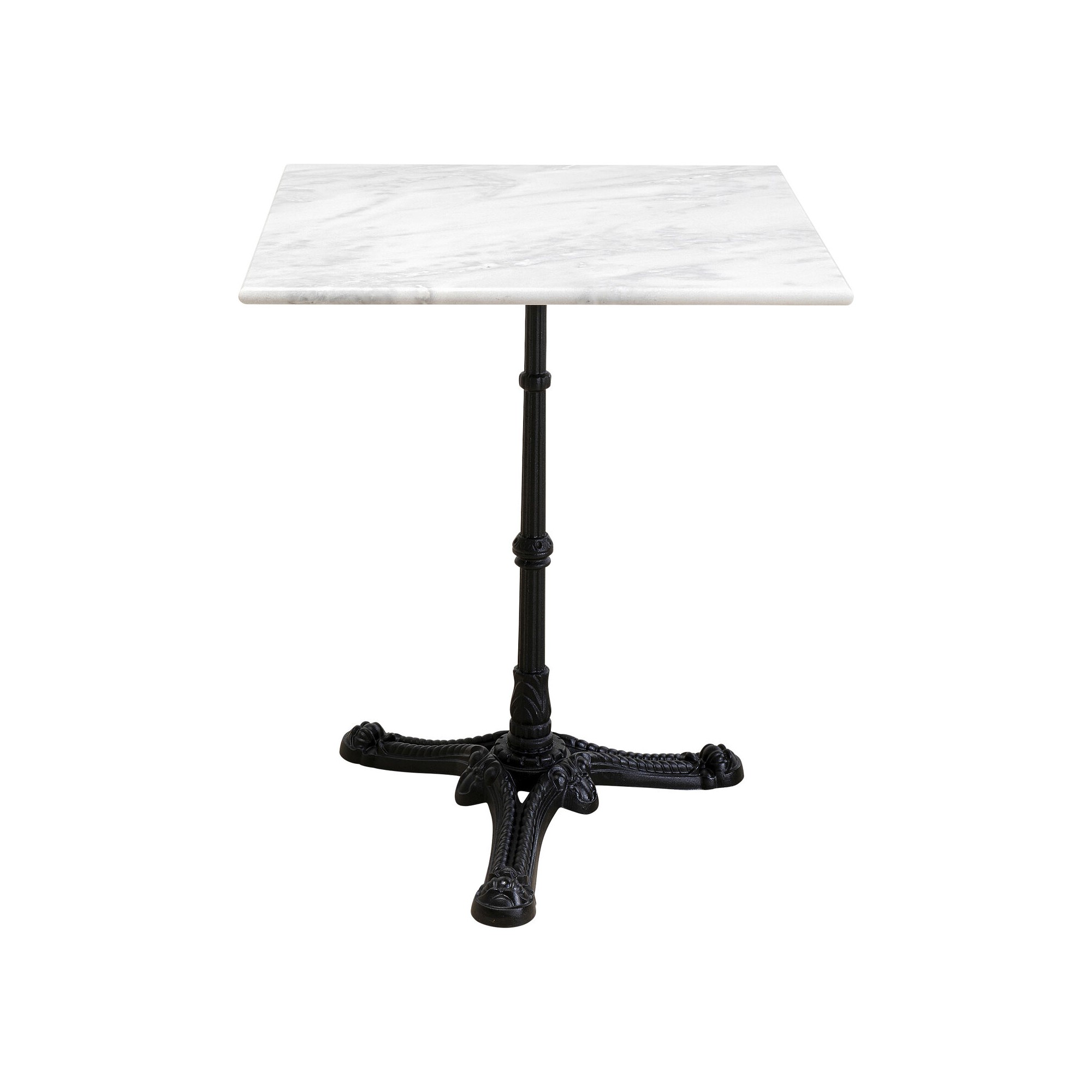 Table Bistrot square 60x60cm white marble Kare Design